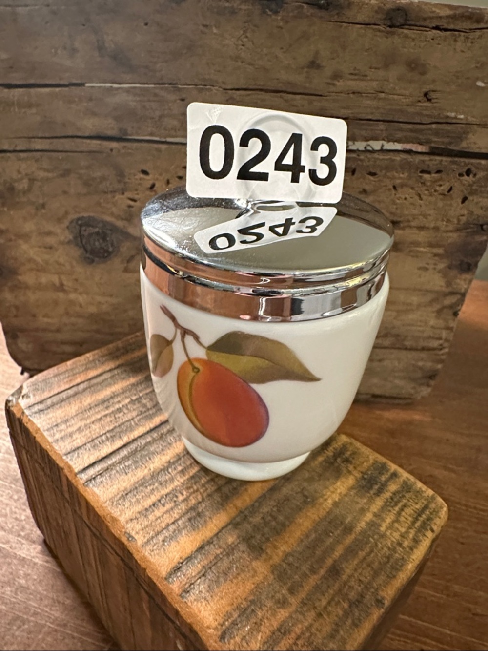 Royal Worcester Egg Coddler Base Fruit Jam Pot With Lid England - Picture 7 of 7